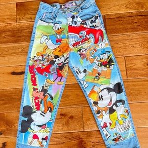 Hand panted Disney jeans